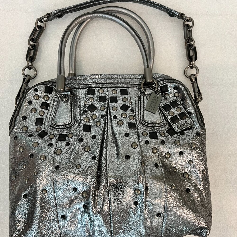 Coach Pewter Studded Bag